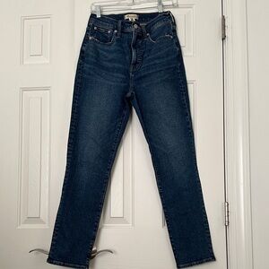 Madewell High Rise Dark Blue Jeans